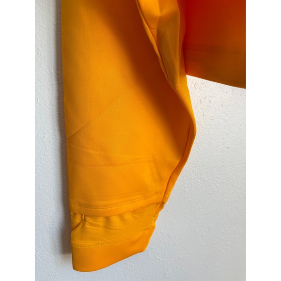 Rawgear Womens Large Yellow Orange Cropped Embossed Logo Hoodie RG5001 NWT - Picture 5 of 6